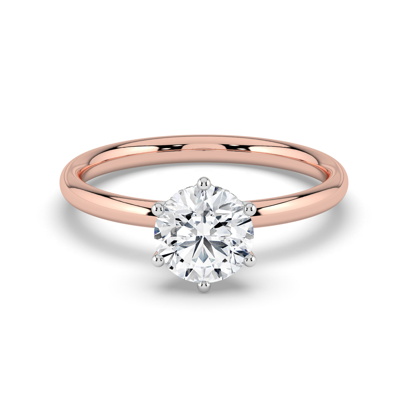 Hidden Halo Solitaire Ring