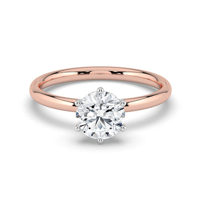 Hidden Halo Solitaire Ring