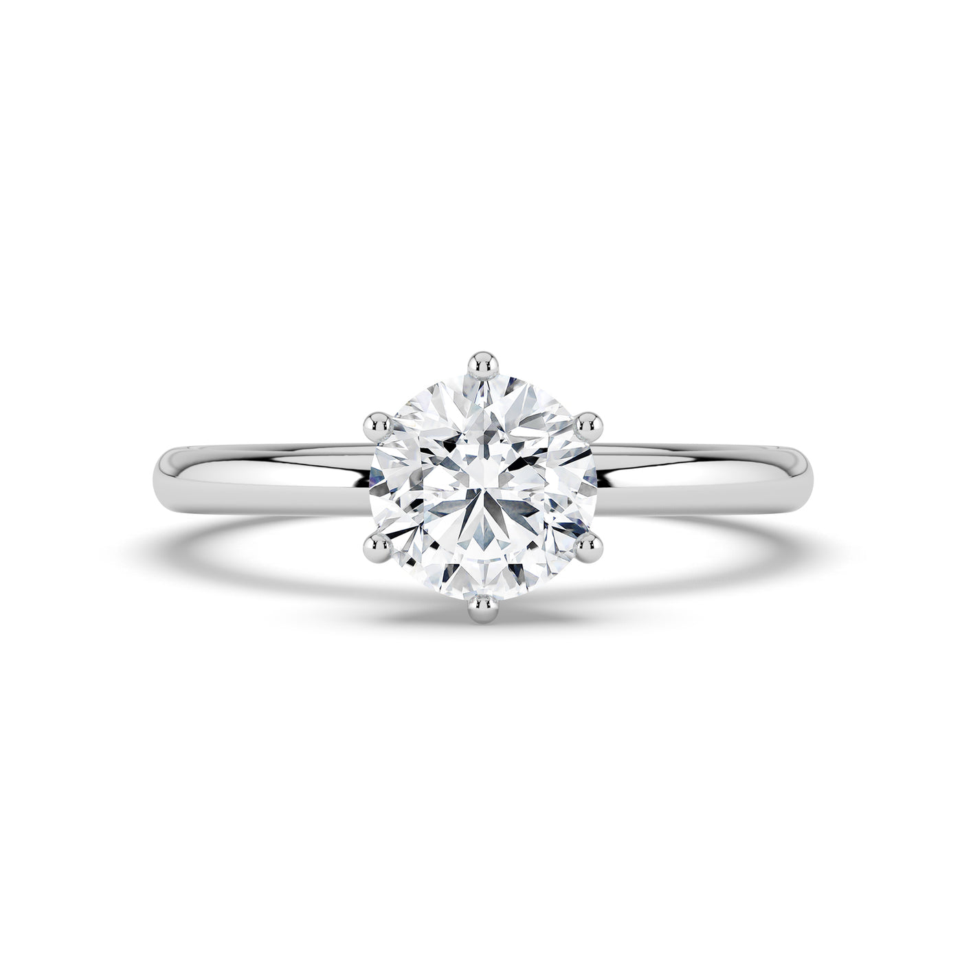 Hidden Halo Solitaire Ring