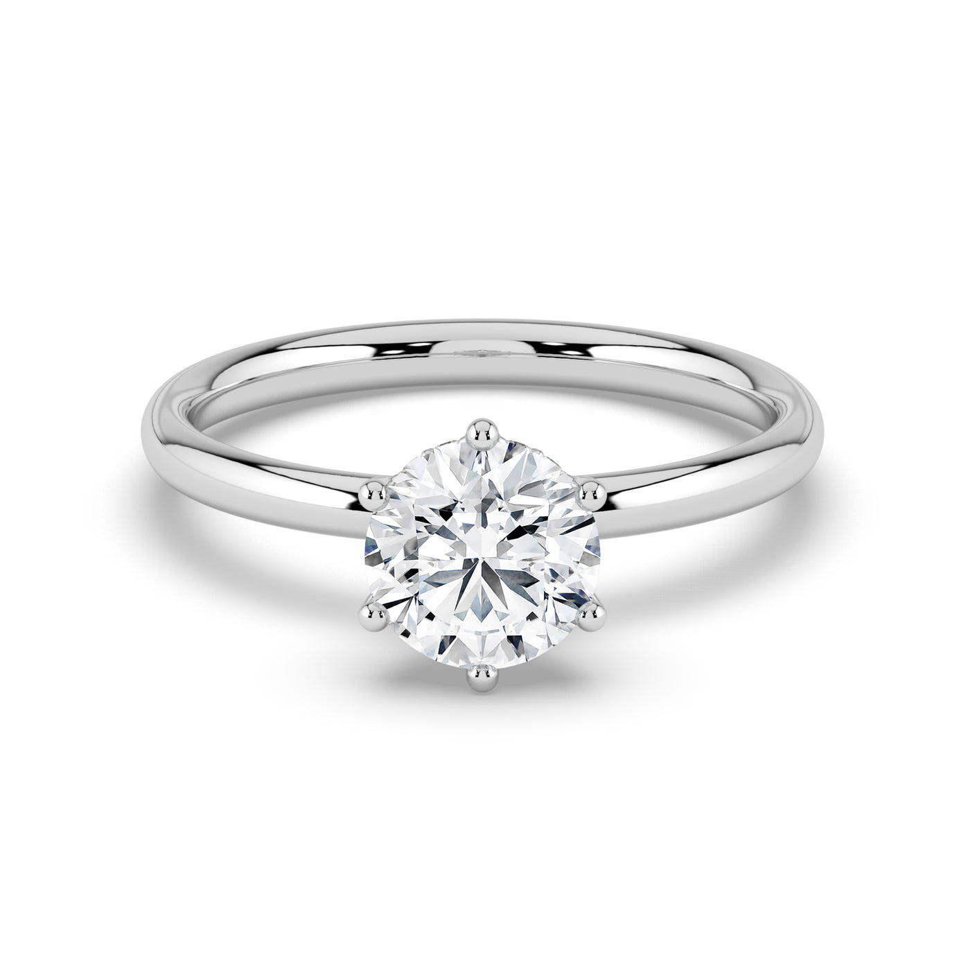 Hidden Halo Solitaire Ring