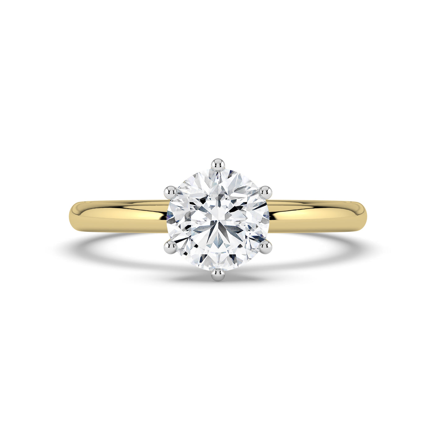 Hidden Halo Solitaire Ring