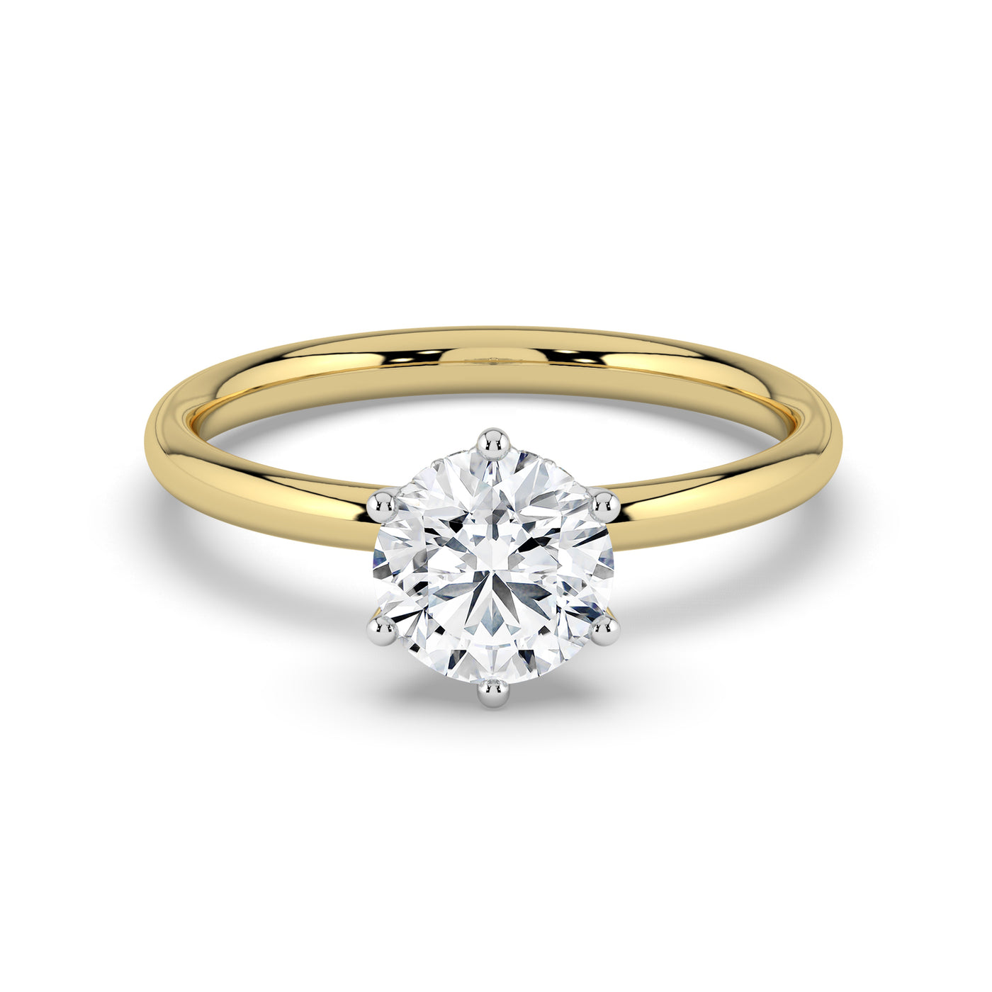 Hidden Halo Solitaire Ring