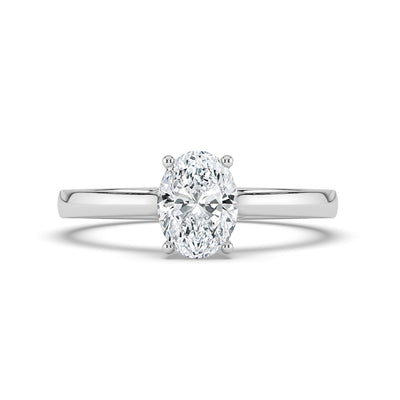 Oval Solitaire Ring