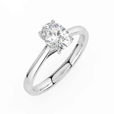 Oval Solitaire Ring