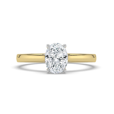 Oval Solitaire Ring