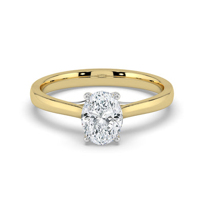 Oval Solitaire Ring