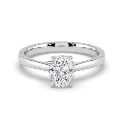 Oval Solitaire Ring