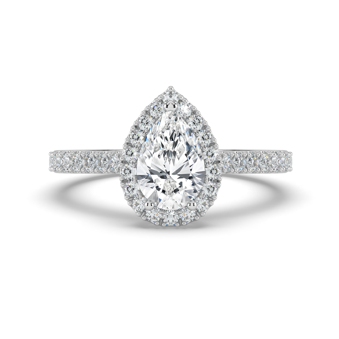 Pear Cut Diamond Ring