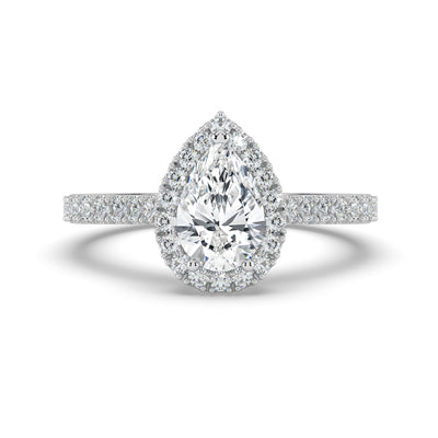 Pear Cut Diamond Ring