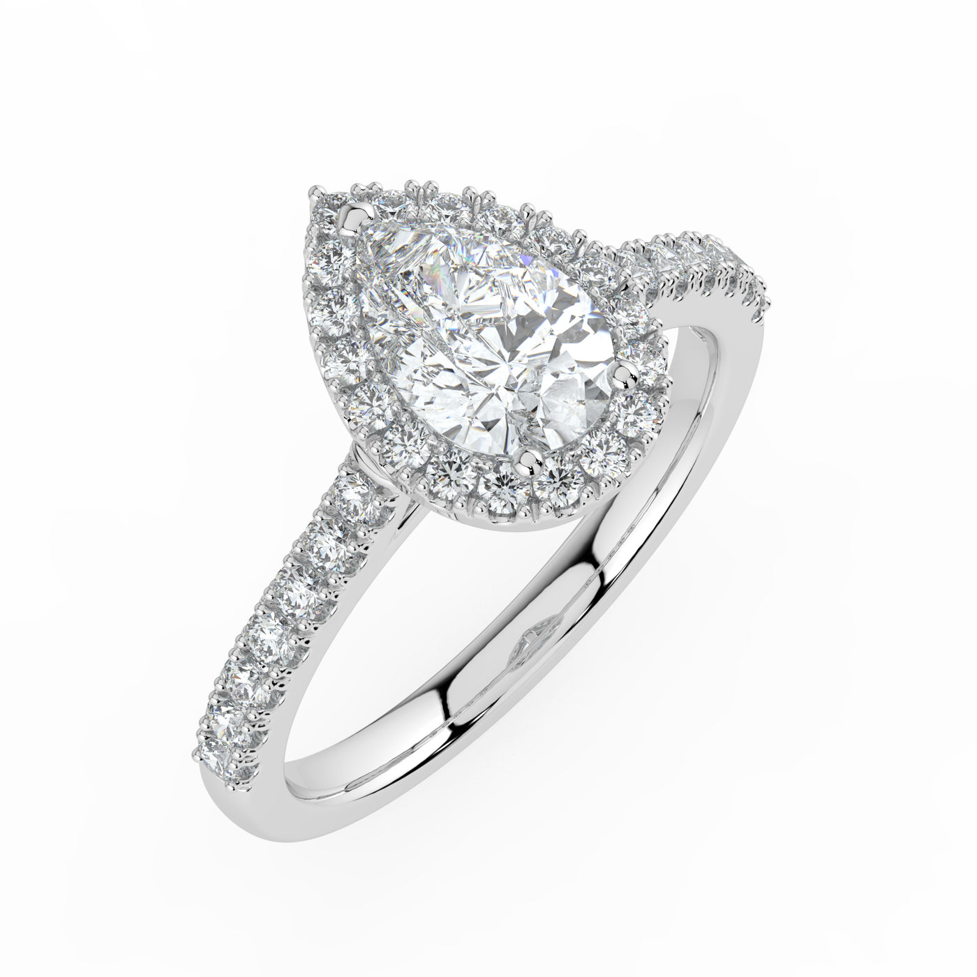 Pear Cut Diamond Ring