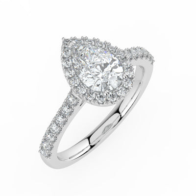 Pear Cut Diamond Ring