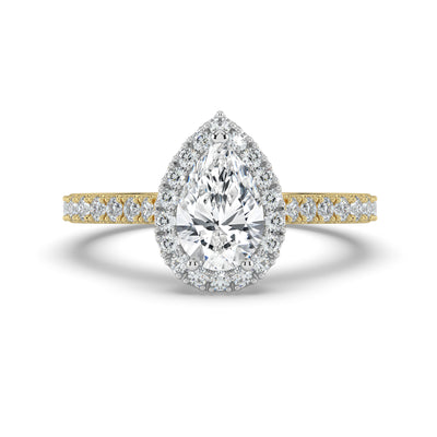 Pear Cut Diamond Ring