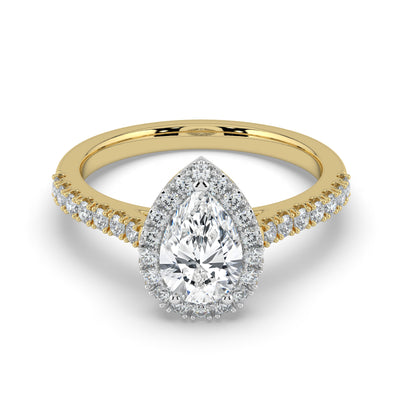 Pear Cut Diamond Ring