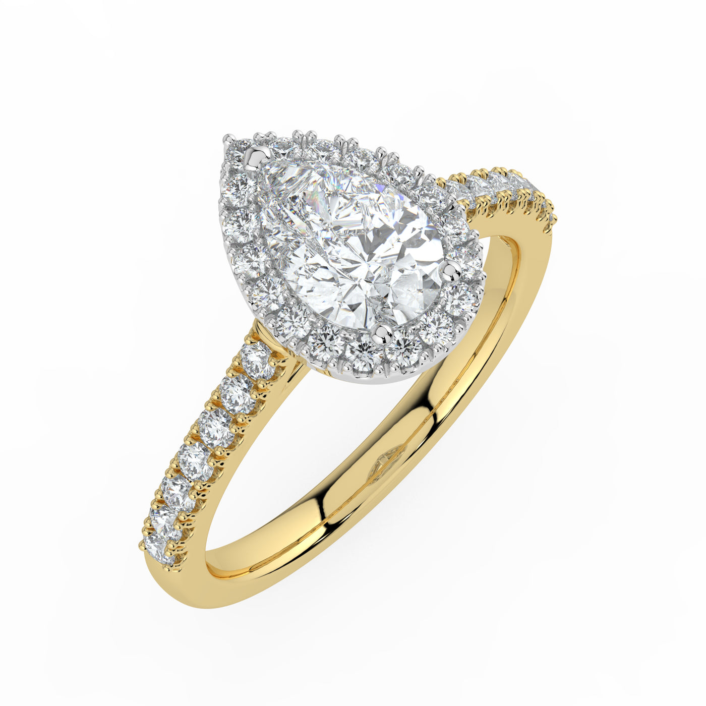 Pear Cut Diamond Ring