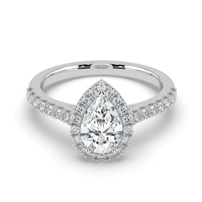 Pear Cut Diamond Ring