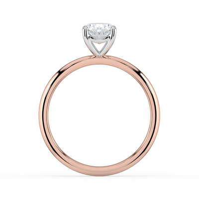 Oval Solitaire Diamond Ring