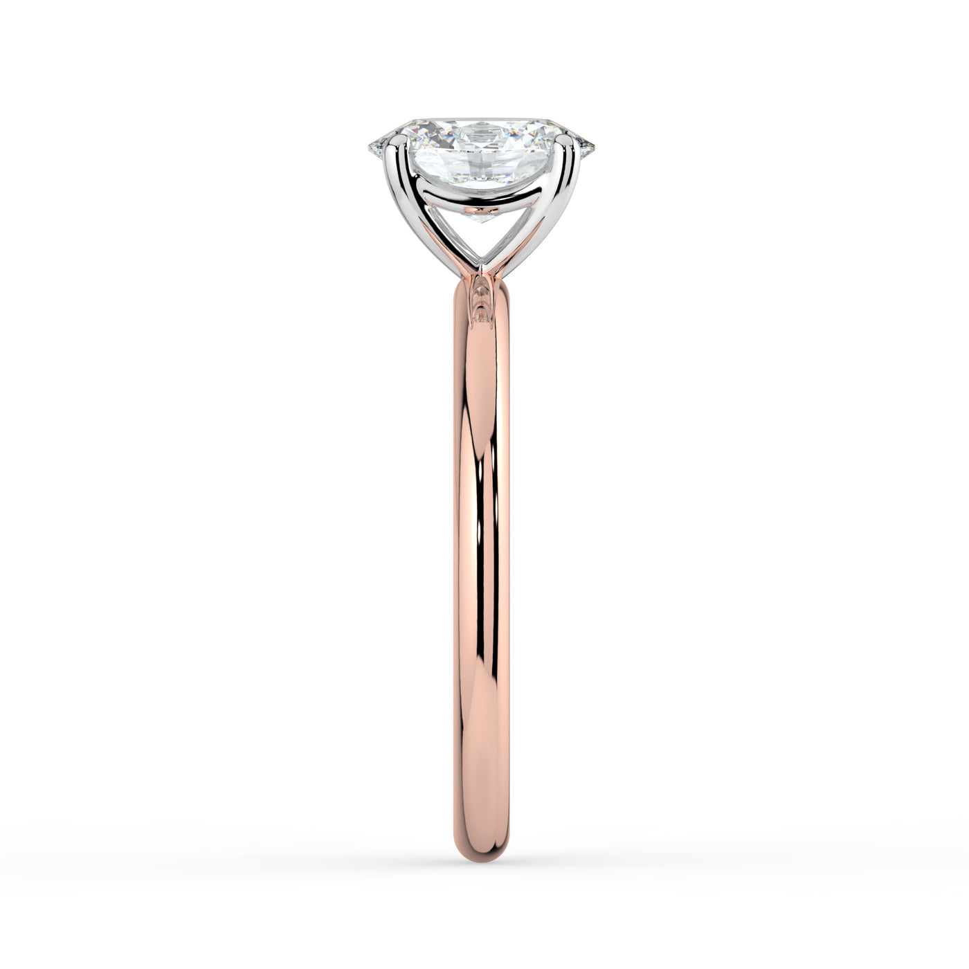 Oval Solitaire Diamond Ring