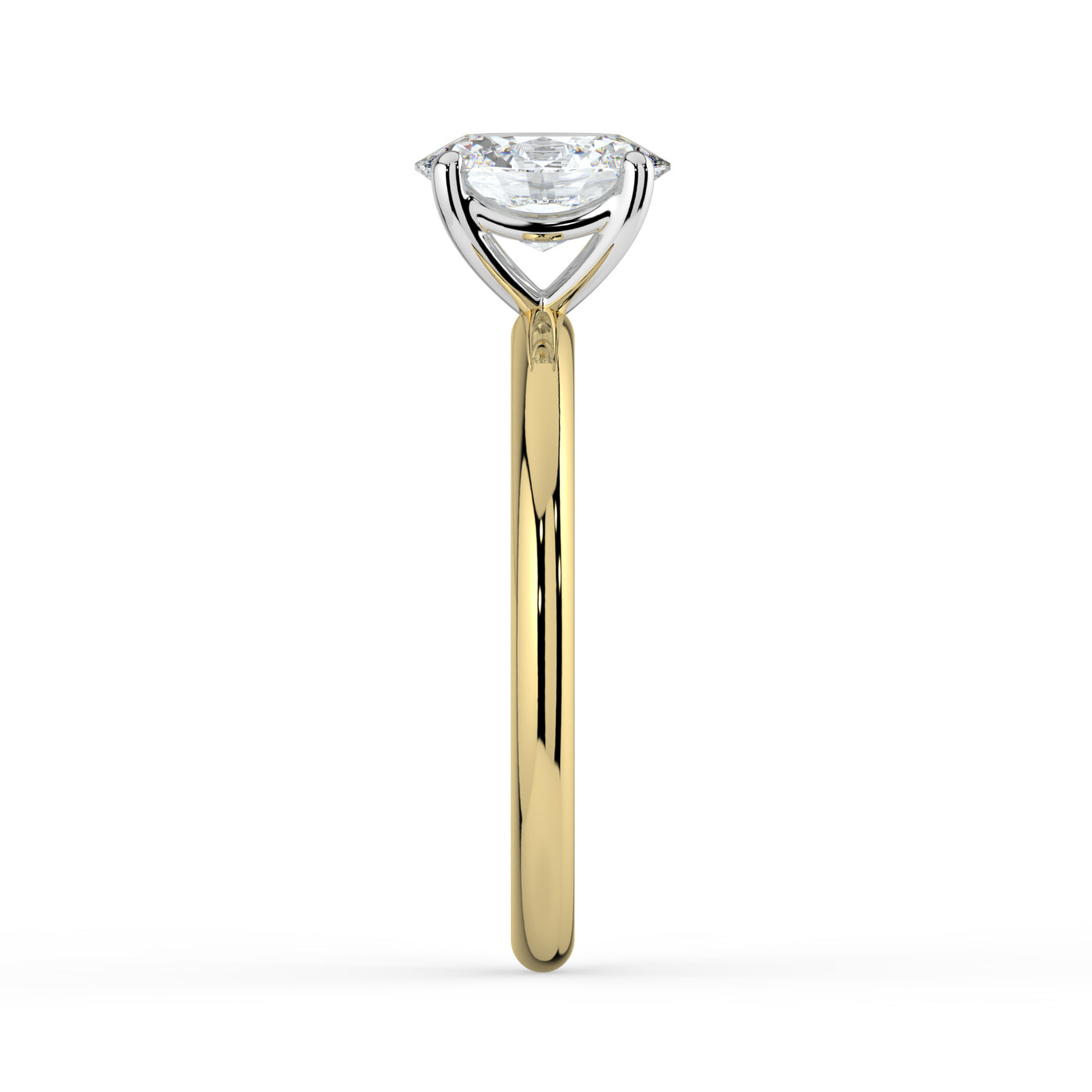 Oval Solitaire Diamond Ring