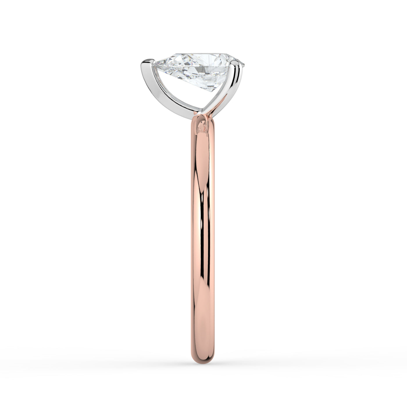 Pear Solitaire Ring