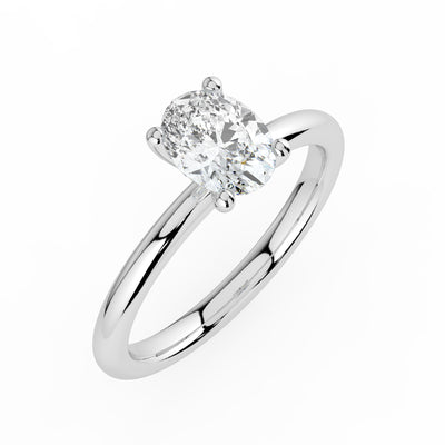 Oval Cut Solitaire Ring
