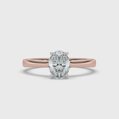 Oval Solitaire Ring
