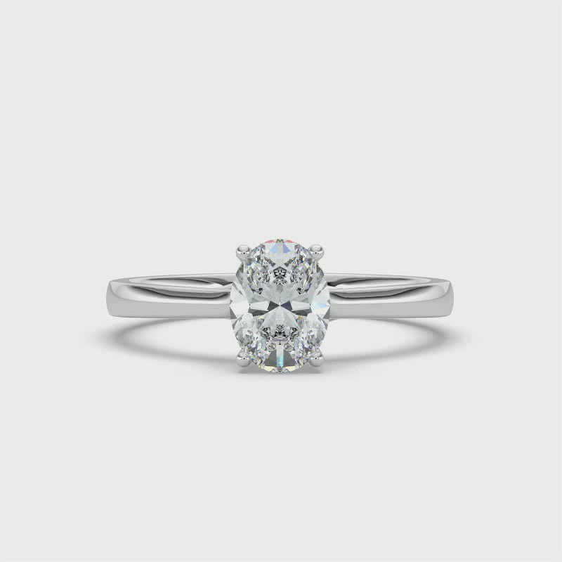 Oval Solitaire Ring