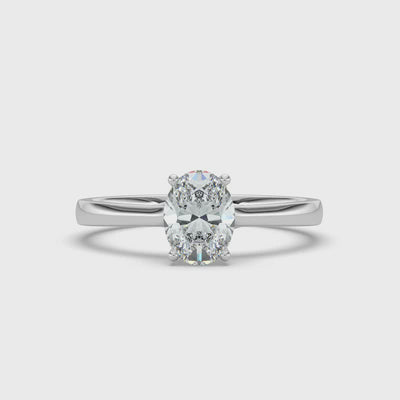 Oval Solitaire Ring