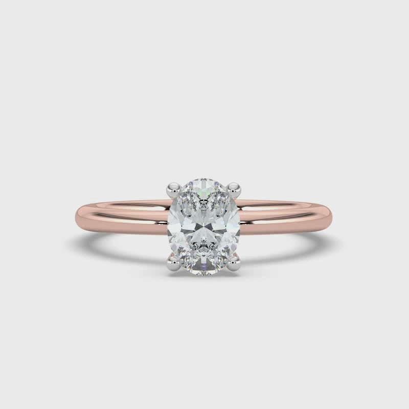 Oval Cut Solitaire Ring