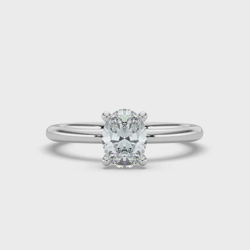 Oval Cut Solitaire Ring