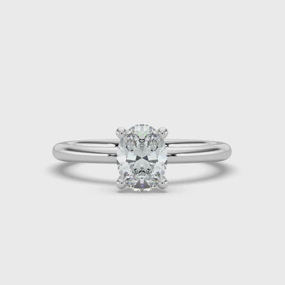 Oval Cut Solitaire Ring
