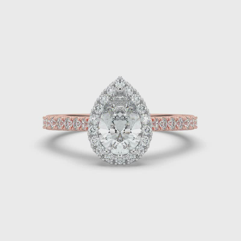Pear Cut Diamond Ring