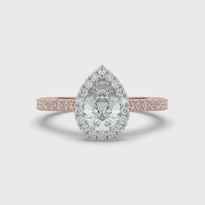 Pear Cut Diamond Ring