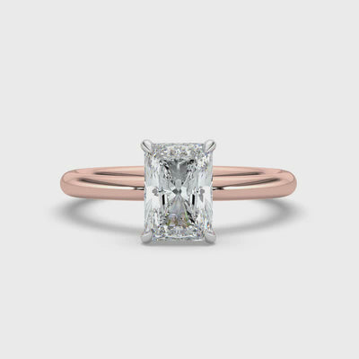 Emerald Solitaire Diamond Ring