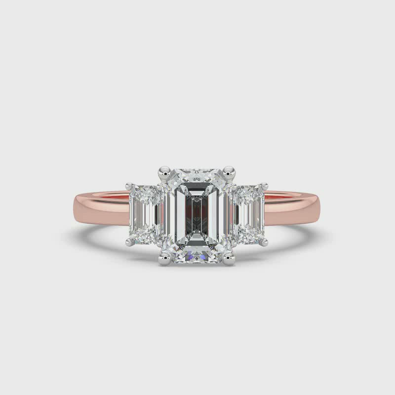 Emerald Trilogy Ring