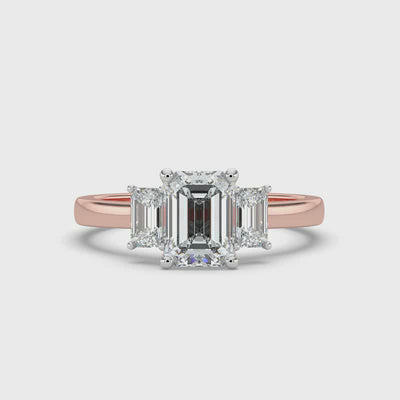 Emerald Trilogy Ring