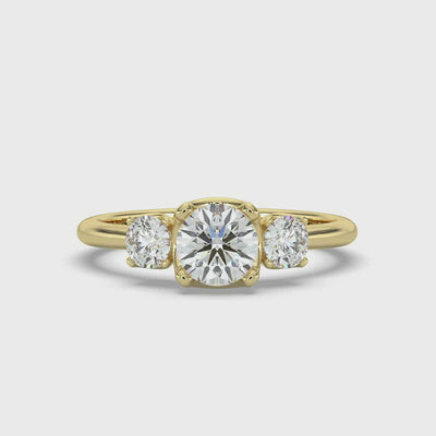 Round Brilliant Cut Trilogy Ring