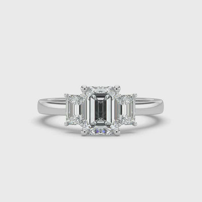 Emerald Trilogy Ring