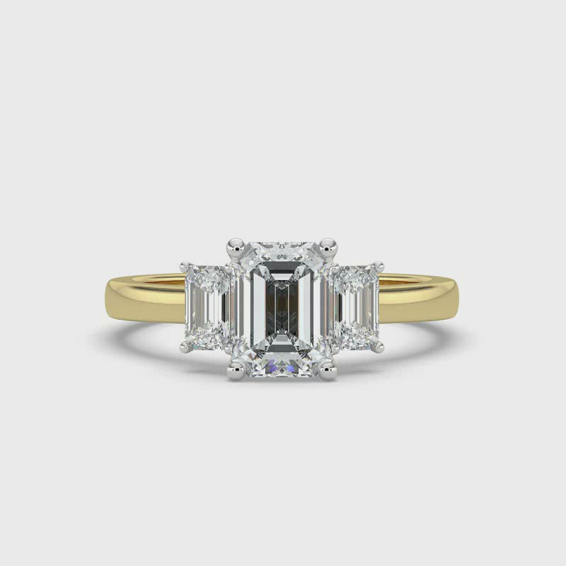 Emerald Trilogy Ring