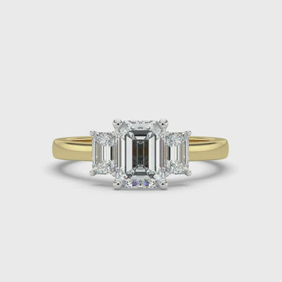 Emerald Trilogy Ring