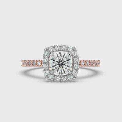 Round Brilliant Halo Ring