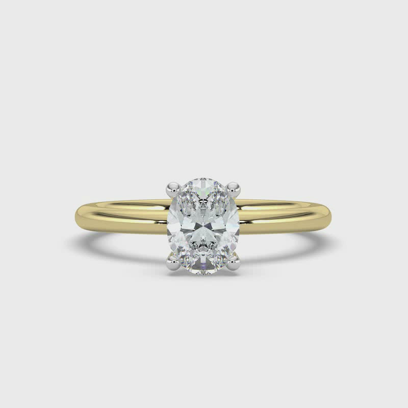Oval Cut Solitaire Ring