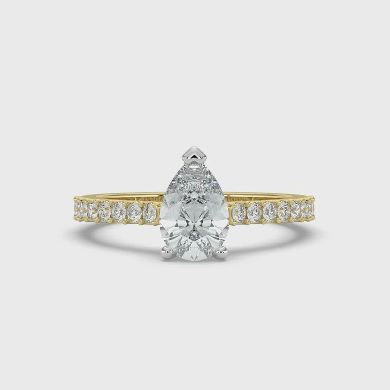 Pear Diamond Ring