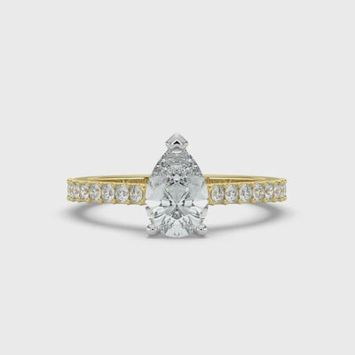 Pear Diamond Ring