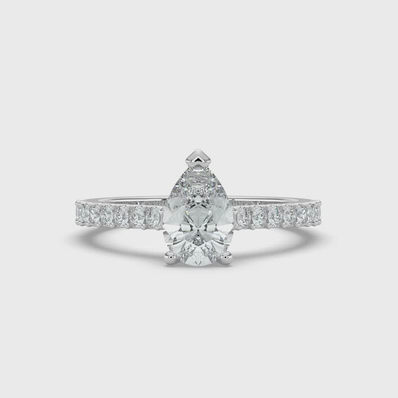 Pear Diamond Ring