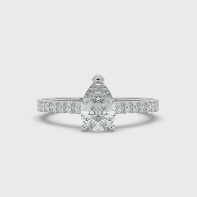Pear Diamond Ring