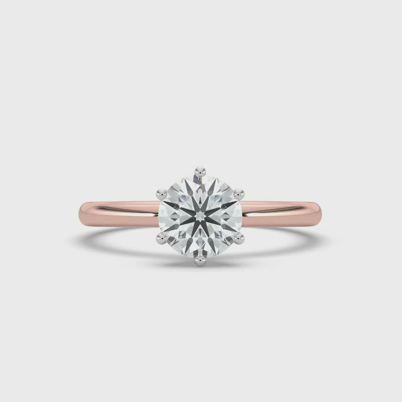 Hidden Halo Solitaire Ring