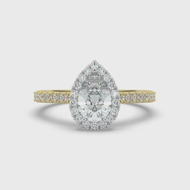 Pear Cut Diamond Ring