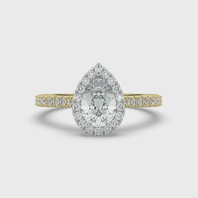 Pear Cut Diamond Ring