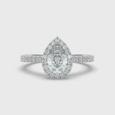 Pear Cut Diamond Ring