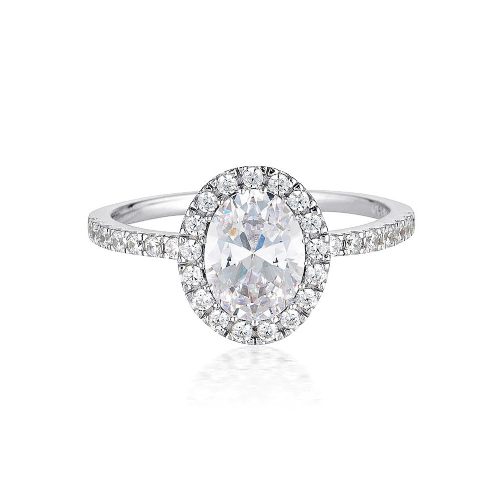 OVAL HALO RING
